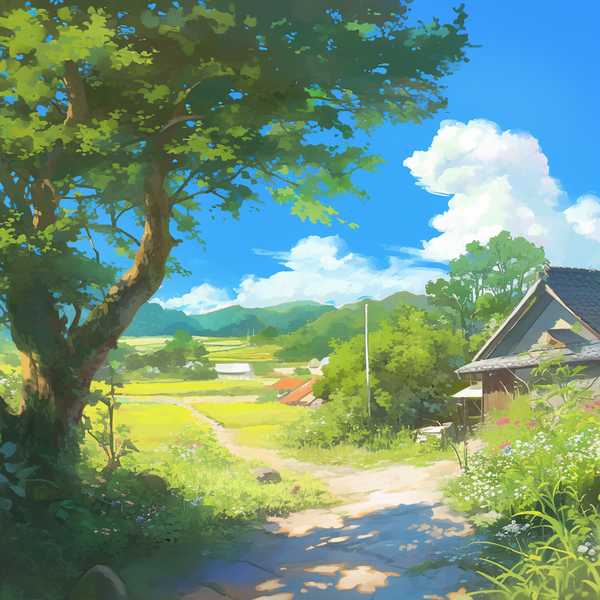 Landscape painting-Rural scenery 11