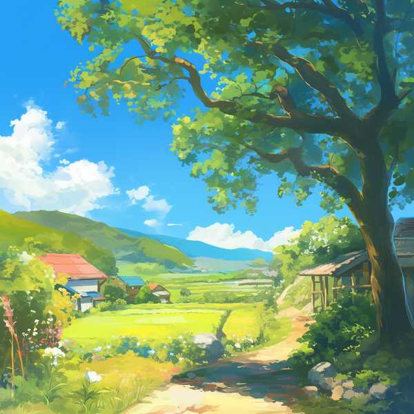 Landscape painting-Rural scenery 4