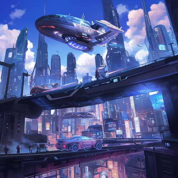 Fantasy Future Life City-Future 3D Life 3