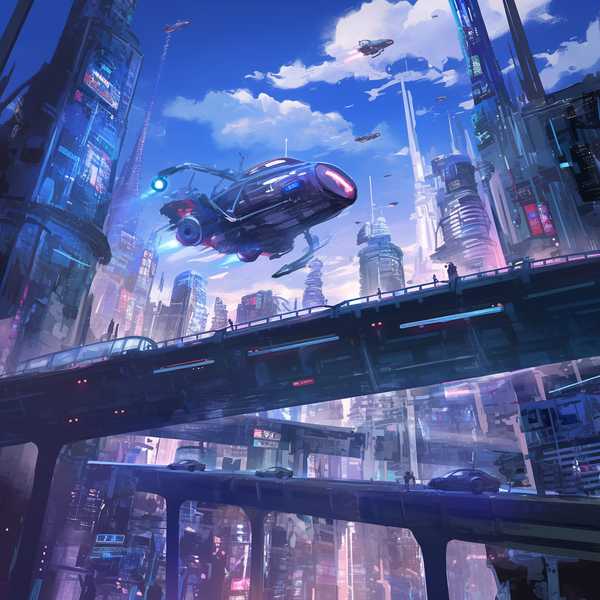 Fantasy Future Life City-Dreamy Speed 3D City Space Life 3