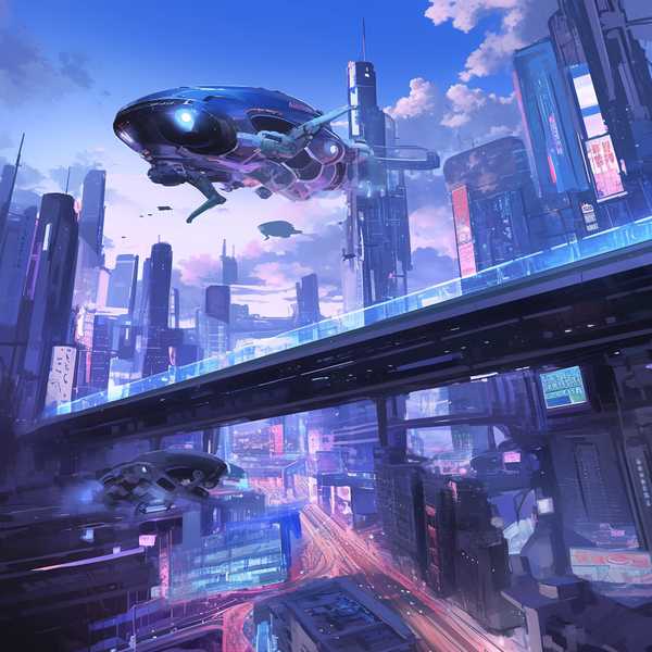 Fantasy Future Life City-The Changes of Technology in Future Life 4