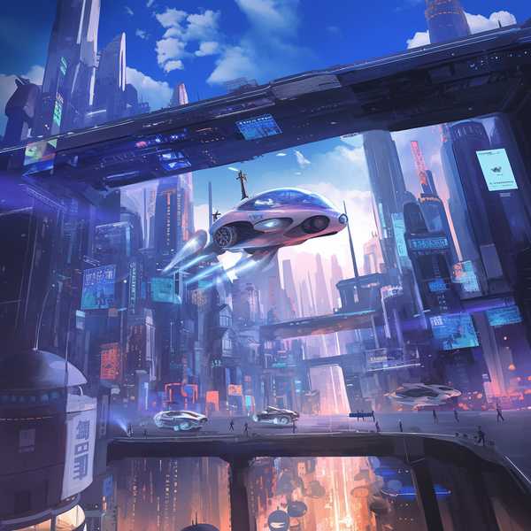 Imagining a Future Living City-Imagined flying cars 2