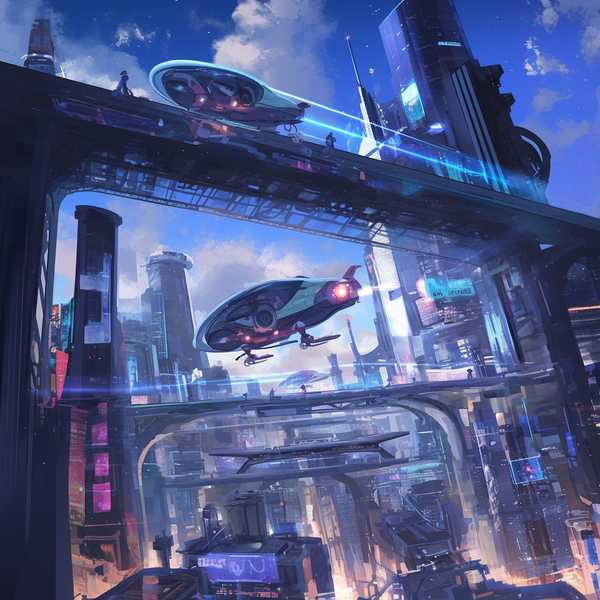 Imagining the City-Dreamy flying car 1